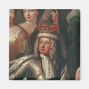Detail of George I from the Painted Hall Magnet