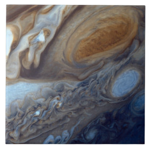 Detail of Jupiter Atmosphere Great Red Spot Tile