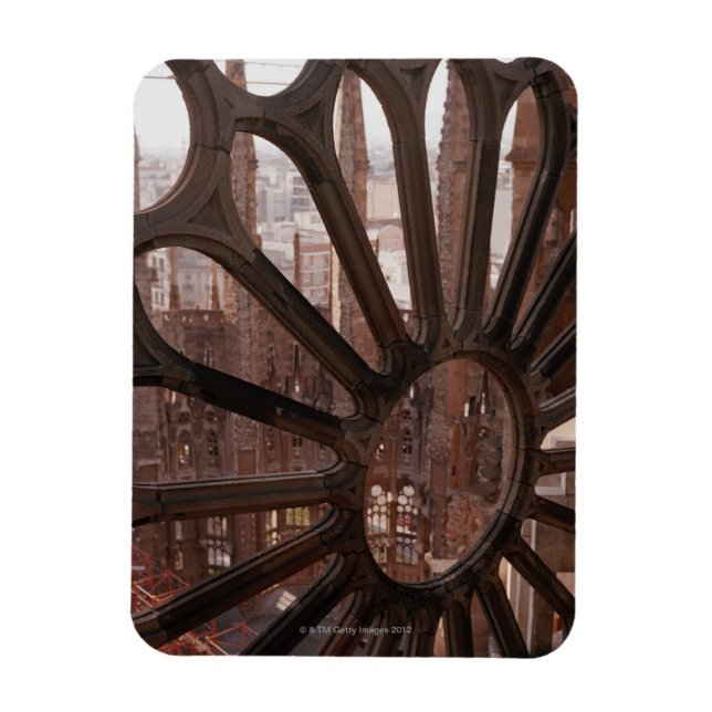 Detail of La Sagrada Familia, Barcelona, Spain Magnet (Vertical)