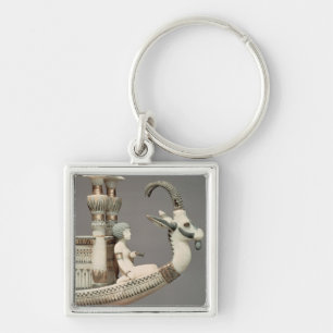 Detail of prow of a boat with head of Syrian Key Ring