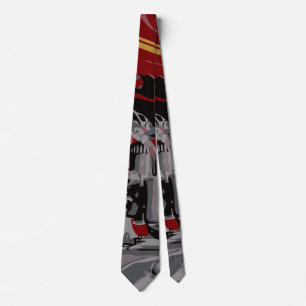 Detail of Red Motorcycle Tie