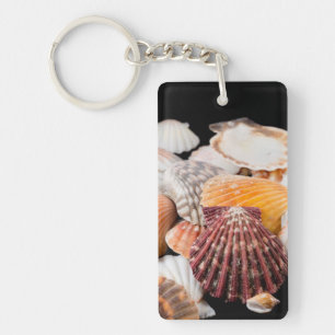 Detail Of Seashells From Around The World 2 Key Ring