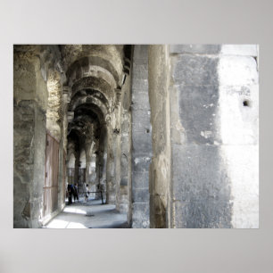 Detail of the Amphitheatre, Nimes, France Poster