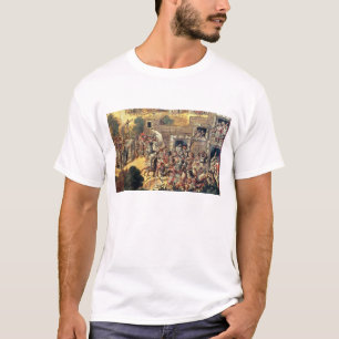 Detail of the Attempt to Pull Down the Cross facin T-Shirt