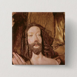 Detail of the Baptism of Christ 15 Cm Square Badge