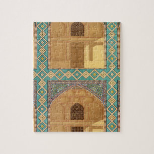 Detail of the Courtyard Arcades in the Medrese-i-S Jigsaw Puzzle
