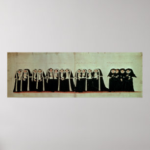 Detail of the Funeral Procession Poster