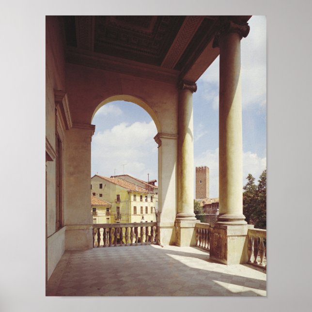 Detail of the gallery of the main facade, c.1550 poster (Front)