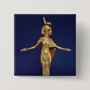 Detail of the goddess Selket 15 Cm Square Badge