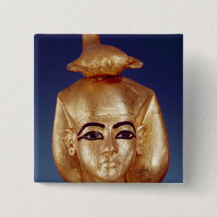 Detail of the goddess Selket 15 Cm Square Badge