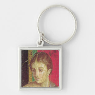 Detail of the head of the Seated Mother Key Ring