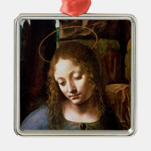 Detail of the Head of the Virgin Metal Ornament