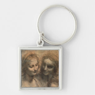 Detail of the Heads of the Virgin and St. Anne Key Ring