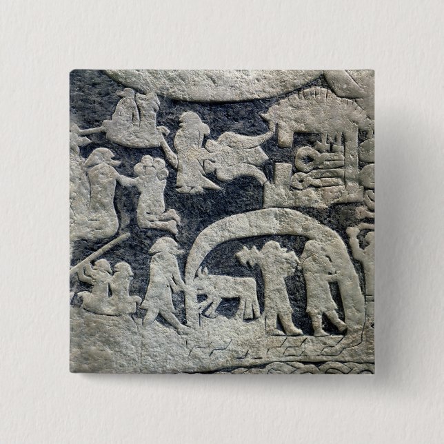 Detail of the legend of Valhalla 15 Cm Square Badge (Front)