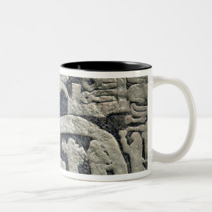 Detail of the legend of Valhalla Two-Tone Coffee Mug