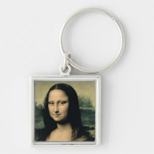 Detail of the Mona Lisa, c.1503-6 Key Ring