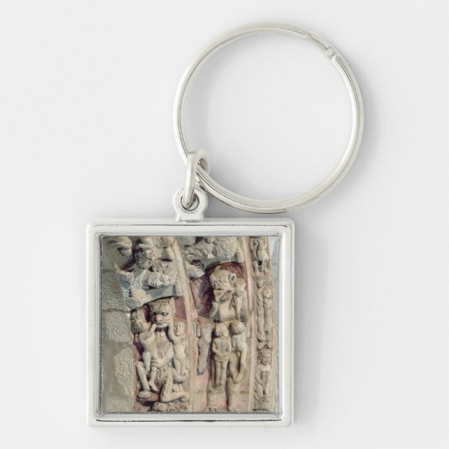 Detail of the Portico De la Gloria Key Ring (Front)