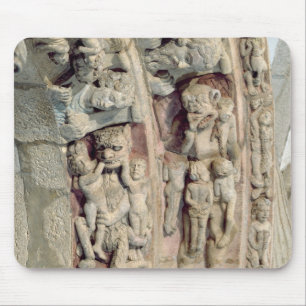 Detail of the Portico De la Gloria Mouse Pad