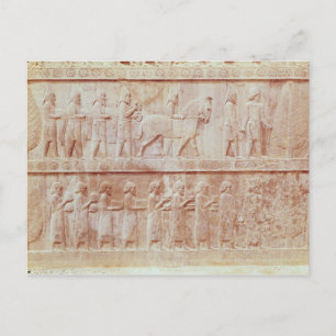Detail of the relief frieze on the East Postcard