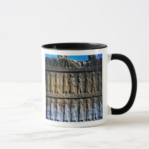 Detail of the relief frieze on the stairway mug