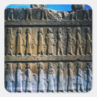 Detail of the relief frieze on the stairway