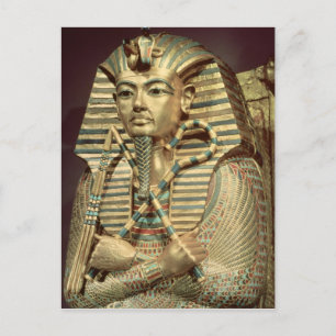 Detail of the second mummiform coffin postcard
