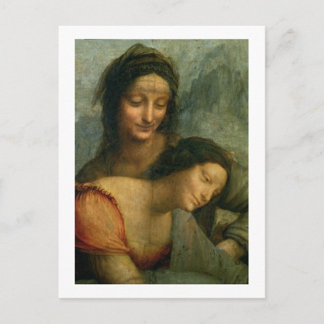 Detail of the Virgin and St. Anne from The Virgin Postcard (Front)