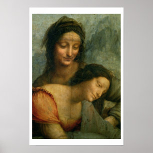 Detail of the Virgin and St. Anne from The Virgin Poster