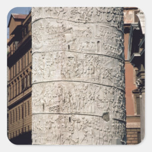 Detail of Trajan's Column Square Sticker