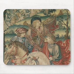 Detail of Trumpeters on horseback Mouse Pad