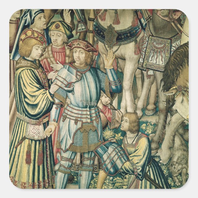 Detail of Uriah the Hittite Square Sticker (Front)