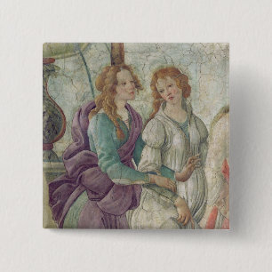 Detail of Venus and the Graces 15 Cm Square Badge