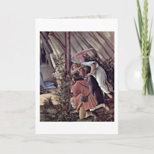 Detail:The Mystical Nativity By Sandro Botticelli Holiday Card