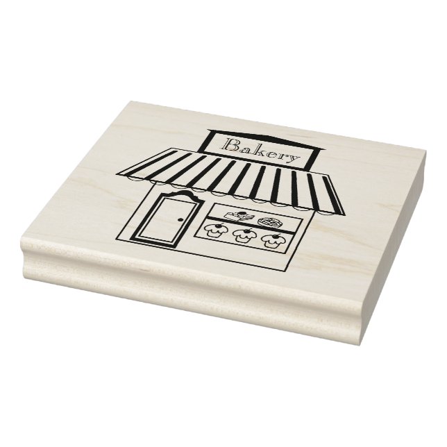 Detailed Bakery Building Art Stamp (Stamp)