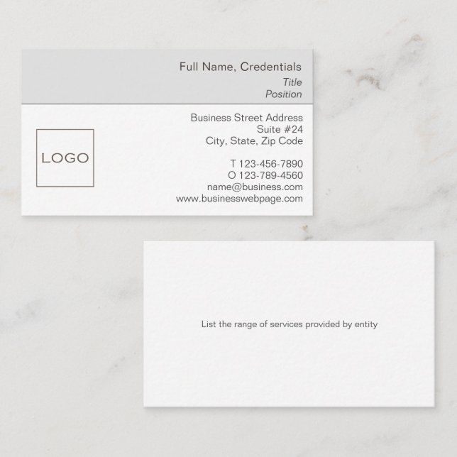 Detailed Business and Corporate White, Brown Business Card (Front/Back)