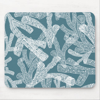Detailed Coral Pattern Mouse Pad