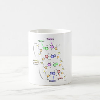 Detailed Diagram of the Chemical structure of DNA Coffee Mug