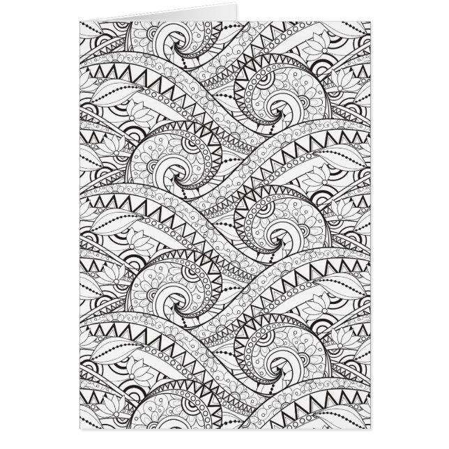 Detailed Floral Pattern Doodle (Front)