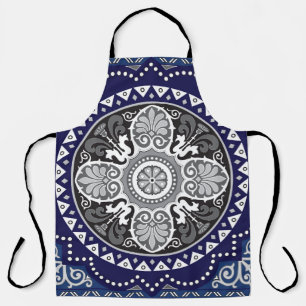 Detailed Floral Scarf Paisley Design Apron