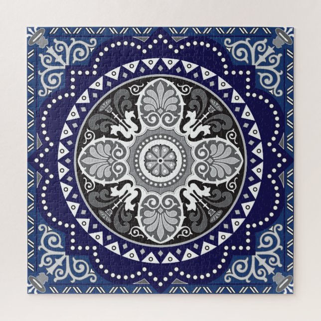 Detailed Floral Scarf Paisley Design Jigsaw Puzzle (Vertical)
