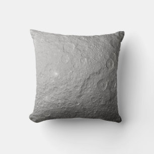 Detailed Full Moon Photo High-Res Lunar Surface Cushion