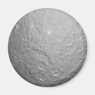 Detailed Full Moon Photo High-Res Lunar Surface Magnet