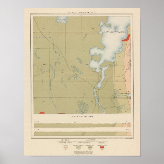 Detailed Geology Sheet VI Poster (Front)