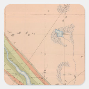 Detailed Geology Sheet X Square Sticker