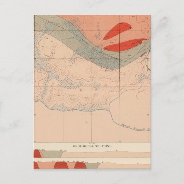 Detailed Geology Sheet XXVI Postcard (Front)