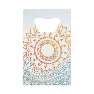 Detailed henna abstract sunrise