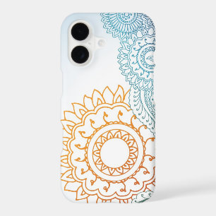 Detailed henna abstract sunrise