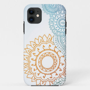 Detailed henna abstract sunrise iPhone 11 case