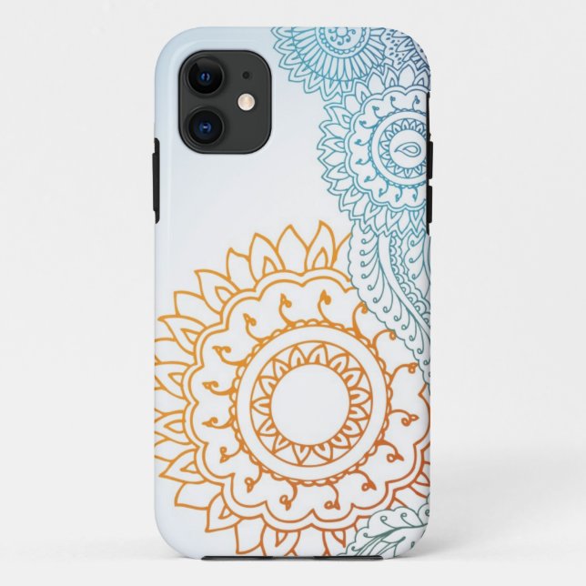 Detailed henna abstract sunrise Case-Mate iPhone case (Back)
