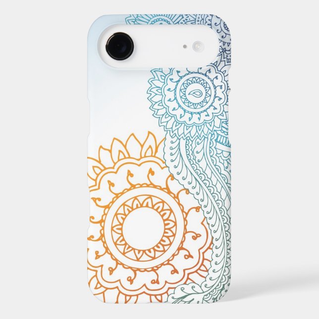 Detailed henna abstract sunrise Case-Mate iPhone case (Back)